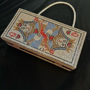 Queen of Hearts Embellished Clutch